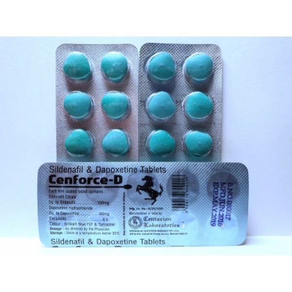 Cenforce D (1 таб, Супер Виагра, sild 100/dap 60 mg)